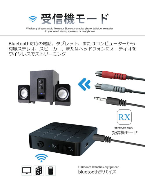 楽天市場 Bluetooth トランスミッター 5 0 レシーバー テレビ 送信 車 送信機 受信機 一台二役 Switch対応 トランスミッター ブルートゥース トランスミッター ブルートゥース5 0 送料無料 安もんや