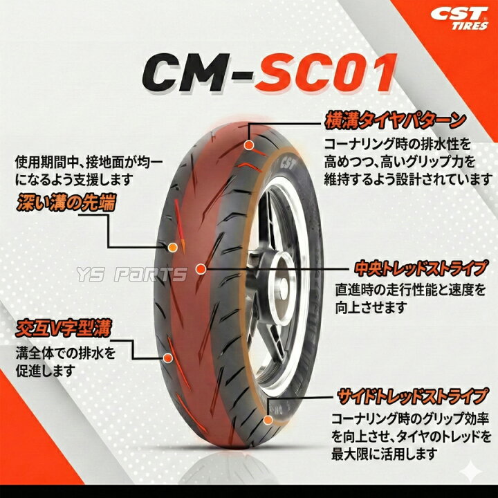 楽天市場】【送料無料】[話題のセミレーシングタイヤ]CST CM-SC01 120 