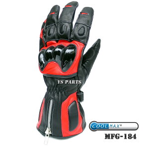 【送料無料】【新作】モトフィールドMFG-184新素材クールマックス採用ハードナックルプロテクターグローブ レッド/ブラック M/L/LL各サイズ