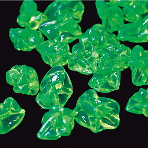 ジュエルアイス ロック 蛍光クリア グリーン(1kg)すくい お祭り 縁日 すくい用品 景品 宝石つかみ 宝石すくい 宝石玩具 クレーンゲーム イベント 子ども会 子供会 夏祭り 景品