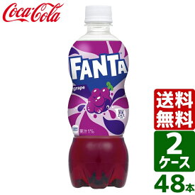 【2ケースセット】ファンタ グレープ 500ml PET 1ケース×24本入 送料無料