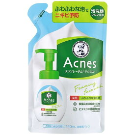 ロート製薬 メンソレータム アクネス 薬用ふわふわな泡洗顔 つめかえ用 140ml