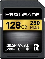 ProGrade Digital (プログレードデジタル) SDXC UHS-II V60 GOLD 250R メモリーカード (128GB)