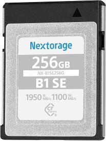 Nextorage ネクストレージ 国内メーカー 256GB CFexpress Type B メモリーカード B1SEシリーズ 最大読み出し速度1950MB/s 最大書き込み速度1100MB/s NX-B1SE256G/INE