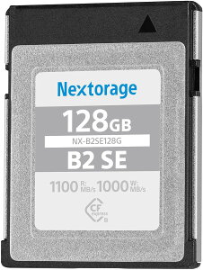 Nextorage lNXg[W [J[ 128GB CFexpress Type B [J[h NX-B2SEV[Y őǂݏox1100MB/s ő发ݑx1000MB/s NX-B2SE128G/INE