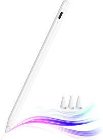 JAMJAKE iPad ペンシル アップルペンシル 2018年～2025年 iPad対応 タッチペン 超高感度 極細 スタイラスペン Type-C急速充電 傾き感知/磁気吸着/誤作動防止機能対応 軽量 耐摩 学生 子供 筆記 絵を描く デザイン用 ドローイング用
