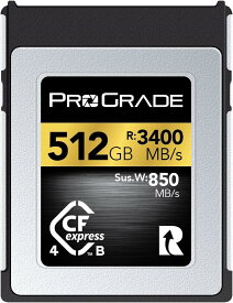 ProGrade Digital CFexpress 4.0 Type B GOLD 512GB メモリーカード (最大読込3400MB/s 最大書込3000MB/s) プログレードデジタル