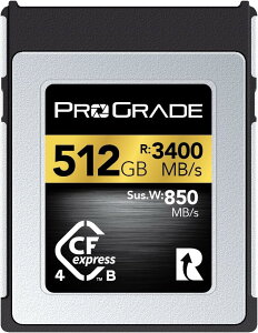 ProGrade Digital CFexpress 4.0 Type B GOLD 512GB [J[h (őǍ3400MB/s ő发3000MB/s) vO[hfW^