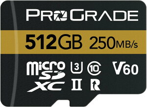 ProGrade Digital microSDXC 512GB UHS-II V60 GOLD vO[hfW^