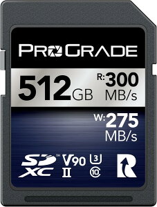 vO[hfW^ 300R 512GB SDXC UHS-II V90 IRIDIUM [J[h ProGrade Digital őǍ300MB/s ő发275MB/s