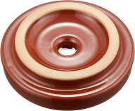 ヤマキイカイ 漬け物石 1.5kg 漬物器 アメ色重石 J32 Yamakiikai 茶 径17cm 厚み4cm