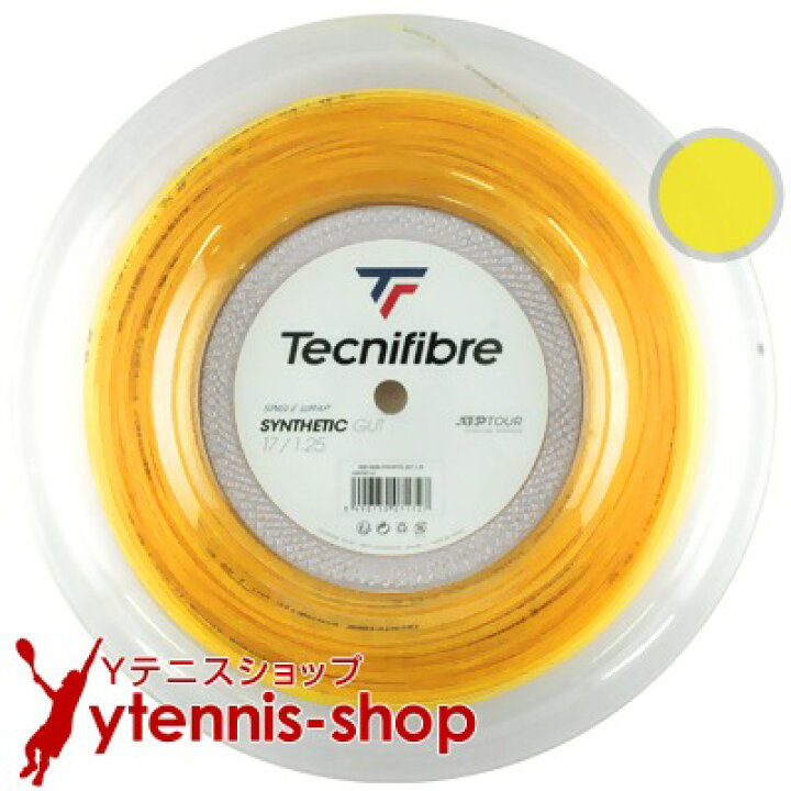 楽天市場】テクニファイバー(Tecnifiber) シンセティックガット (Synthetic Gut) イエロー 200mロール【あす楽】 : Yテニスショップ 楽天市場】テクニファイバー(Tecnifiber) シンセティックガット (Synthetic Gut) イエロー 200mロール【あす楽】 : Yテニスショップ