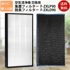 ＜あす楽＞パナソニック f-zxlp90 f-zxld90 集じんフィルター F-ZXLP90 脱臭フィルター F-ZXLD90 加湿空気清浄機 フィルター f-vc70xm f-vc70xr f-vxr90 フィルター 集塵・脱臭 フィルター 日本語説明書付き 「互換品/別々に購入可能」