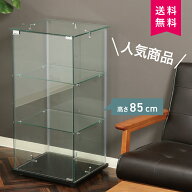 FJ ガラスコレクションケース3段 クリア ブラック [99475]#ディスプレイ ショーケース コレクション フィ…