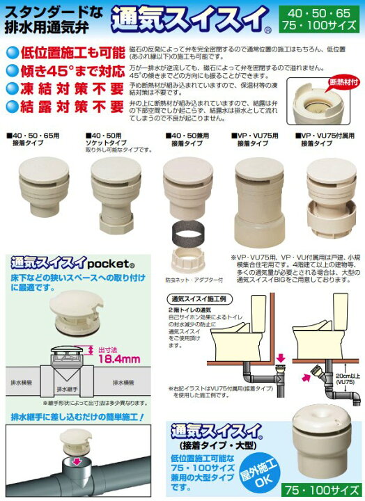 未来工業 こかす 通気スイスイ VVD-50 6個