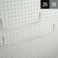有孔ボード フック ワイドハンガー ピッチ25mm/30mm シルバー ブラック ゴールドブロンズ