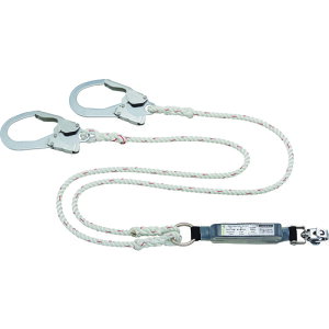 TR タイタン ロープ式 タイプ1ランヤード ダブル (墜落制止用器具) ランヤード (ハーネス用) HL-RW サンコー (株) #フルハーネス 各種 墜落制止用器具 ランヤード