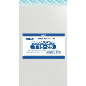 TR HEIKO OPP袋 テープ付き クリスタルパック T15-25