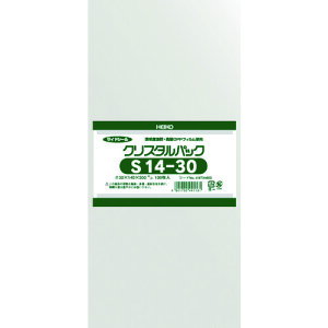 TR HEIKO OPP袋 テープなし クリスタルパック S14-30