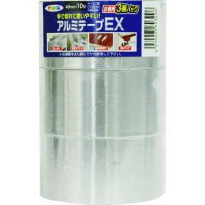 TR �A�T�q�y�� �A���~�e�[�vEX �����p3���p�b�N 48mm×10m×3P T100-3P