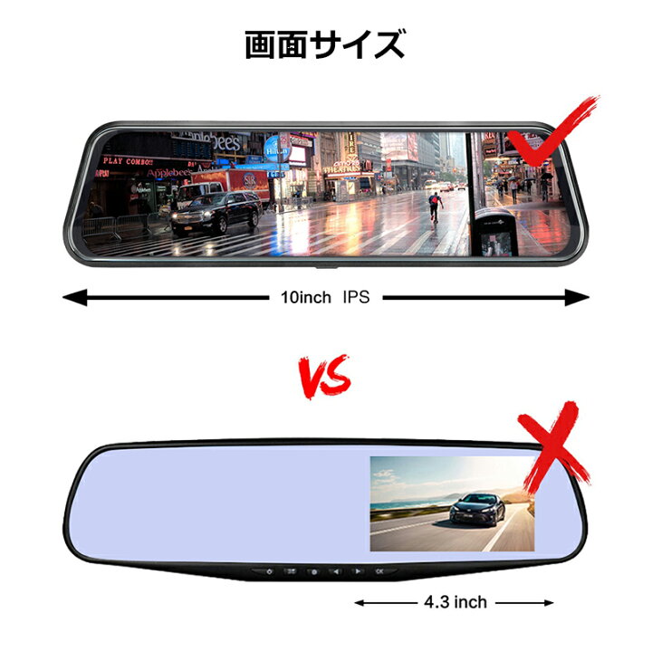 楽天市場】＼SS期間P10+最大50%OFF/【即納】ミラー型 ドライブ 