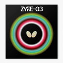 【ネコポス送料無料】バタフライ(BUTTERFLY) ザイア03 ZYRE03 卓球ラケット用 裏ソフトラバー レッド/ブラック [M便 1…
