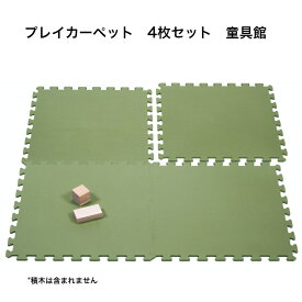 プレイカーペット（4枚セット） 童具館 積み木 ワクブロック WAKU-BLOCK45