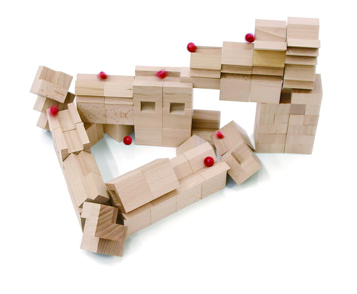 楽天市場】こどろき 童具館 積み木 組み木 waku-block WAKU-BLOCK45 