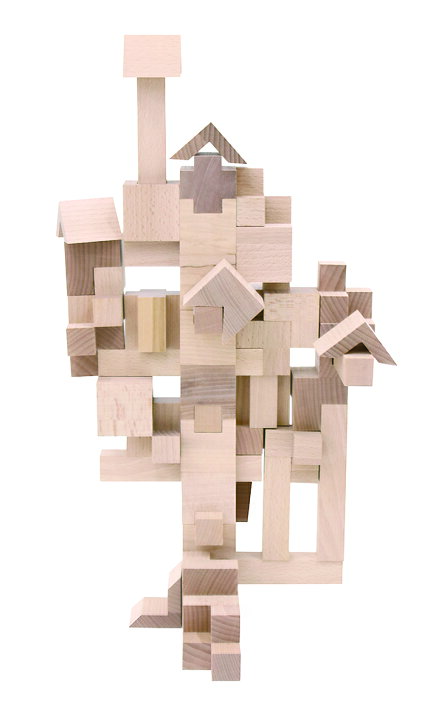 楽天市場】こどろき 童具館 積み木 組み木 waku-block WAKU-BLOCK45 