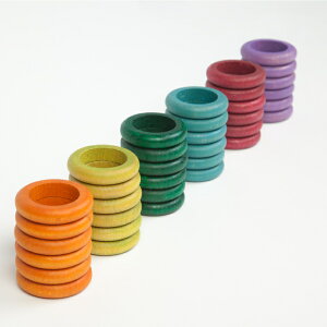 グラパット 36リング(パステル6色) GRAPAT 国内正規品 正規輸入品 スペイン 木のおもちゃ