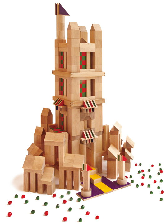 童具館 積み木 いろはセット WAKU-BLOCK45白木 積み木 和久洋三（楽天  