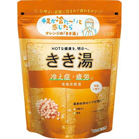 【ポイント5倍】バスクリンきき湯 薬用入浴剤 食塩潮騒の香り カリウム芒硝はちみつレモンの香り 360g(約12回分 )バスクリン 炭酸入浴剤 お風呂 炭酸入浴剤