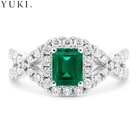 天然エメラルド ダイヤモンド リング 0.77ct PT900 0.51ct 11号 エメラルドカット 一点物 レディース 誕生日 プレゼント 宝石 宝飾品 ハイジュエリー アクセサリー ダイヤモンド プラチナ 高級ジュエリー 送料無料