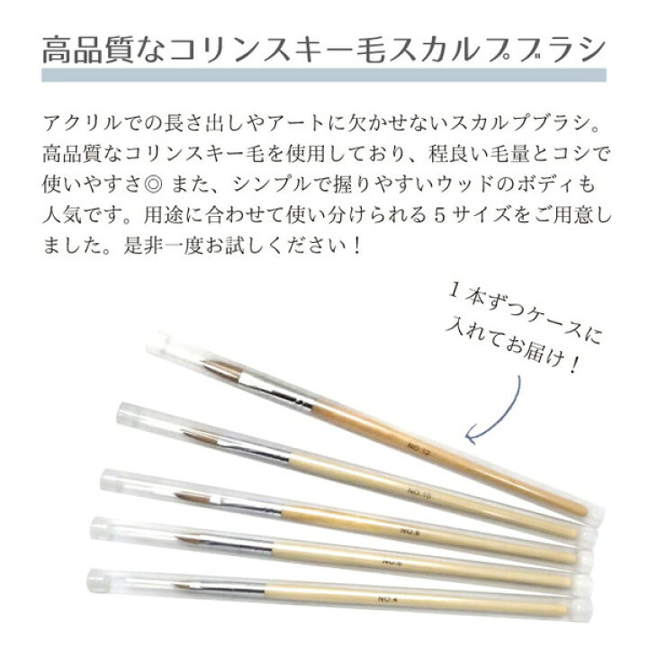 楽天市場】アクリルリキッド アクリルパウダー スカルプブラシ ネイル 