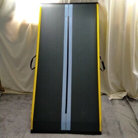 【Bランク 中古 スロープ】ダンロップホームプロダクツ ダンスロープライト R-165E (OT-14802)【折りたたみ 折り畳み 持ち手つき 持ち運び 移動可能 段差解消 車いす 車椅子 車イス くるまいす 段差 バリアフリー 介助 階段 介護用品 福祉用具 台車 ゆとりっぷ 中古】