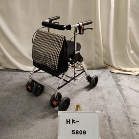 【Bランク 中古 歩行器】幸和製作所 テイコブリトルハイ HS05H (HK-5809)【歩行器 歩行車 手押し車 シルバーカー ショッピングカー 福祉用具 介護用品 自立歩行 歩行補助 カゴ付き イス付き バッグ付き】