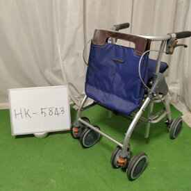 【Bランク 中古 歩行器】幸和製作所 テイコブリトルスリム WAW04 (HK-5843)【高齢者 介護 補助具 補助器 福祉用具 歩行車 手押し車 自立 リハビリ シニア シルバーカー ショッピング 介護用品 カゴ付き イス付き】