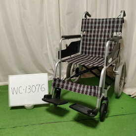 【Bランク 中古 車椅子】 日進医療器 介助式 車椅子 NC-2CB (WC-13076)【車イス くるまいす 介護 福祉用具 介助型 車いす 介助ブレーキ：有 中古】