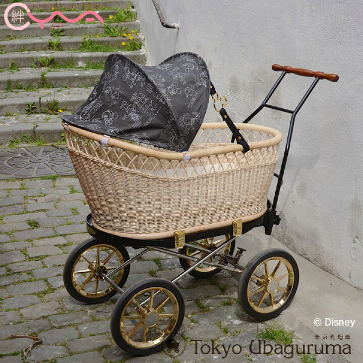 楽天市場】東京乳母車 プスプス 【ブラック基調本体+ディズニー幌  