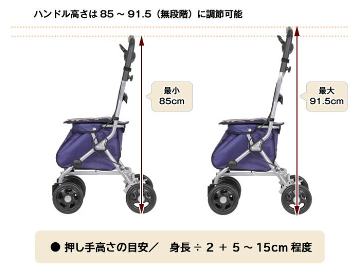 楽天市場】シルバーカー 幸和製作所 テイコブ ルミド SIMD02 介護用品 
