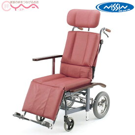 リクライニング車椅子【日進医療器】スチール製車いす NHR-12 [介助式車椅子] [リクライニング]