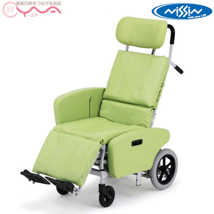 楽天市場】リクライニング車椅子【日進医療器】スチール製車いす NHR 