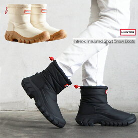 【正規販売店】HUNTER ハンター スノーブーツ レディース INTREPID SHORT SNOW BOOTS インシュレイティド スノー ショートブーツ 防寒 防水 断熱 ウォータープルーフ アウトドア WFS2108WWU