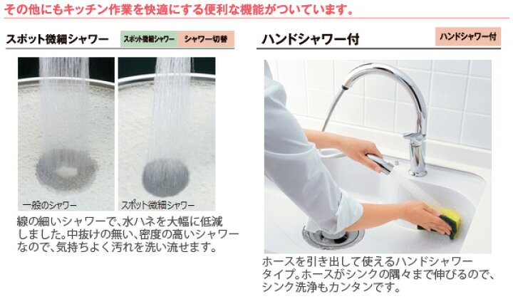 楽天市場】LIXIL INAX キッチン用 ワンホール シングルレバー混合水栓 