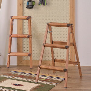 踏み台 3段 折りたたみ 脚立 おしゃれな アルミ製 木目調 ステップ台 折畳み作業台 ステップスツール 代金引換不可 北海道・沖縄県・離島部配達不可