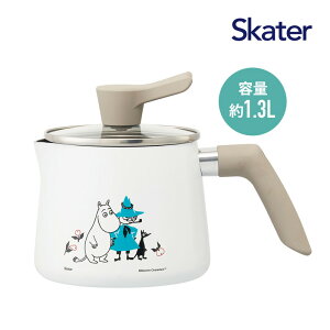 マルチポット 1.3L ムーミン ANMP1-651137 鍋 なべ 片手鍋 1300ml ガスコンロ対応 調理器具 料理 揚げ物 炊飯 スナフキン スニフ キャラクター キッチン用品 キッチングッズ スケーター