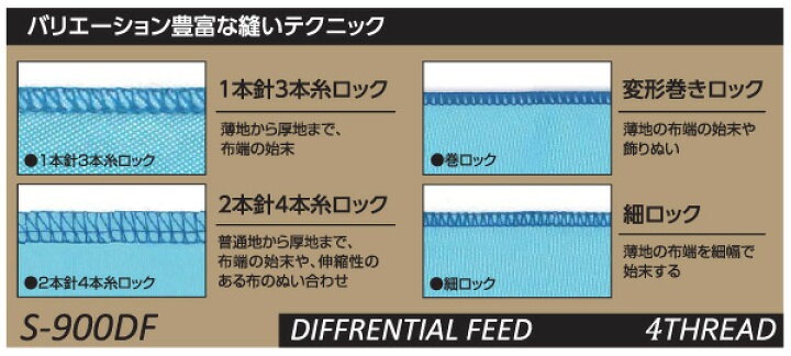 楽天市場】シンガー ロック ミシン S-900DF プロフェッショナル2 2本針  