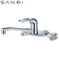 SANEI 壁付シングルレバー混合栓 一般地用 CK2710-3U-13 水栓金具 キッチン用 キッチン水栓 三栄水栓