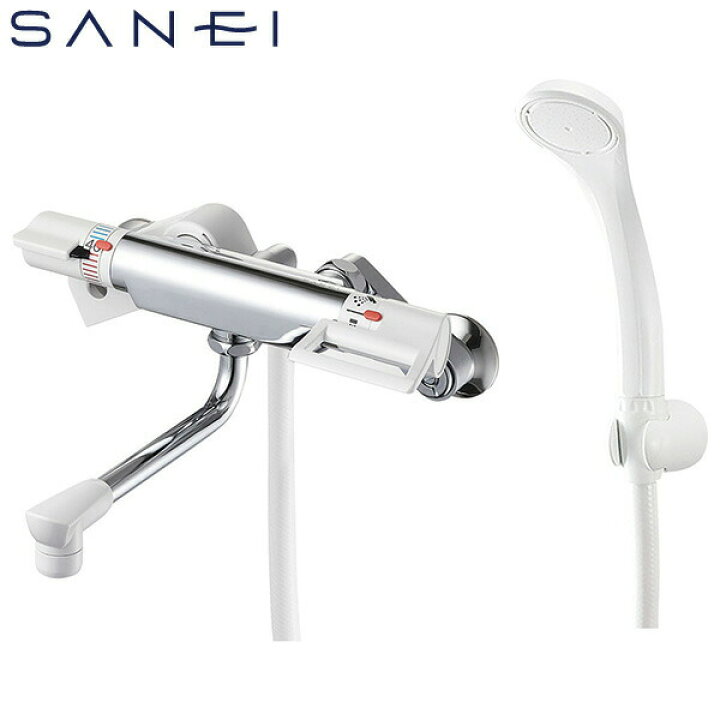 楽天市場】SANEI 壁付サーモスタットシャワー混合栓 一般地用 SK181D 