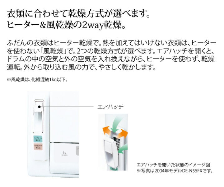 楽天市場】日立 衣類乾燥機 DE-N50HV ピュアホワイト 乾燥 5kg 電気 